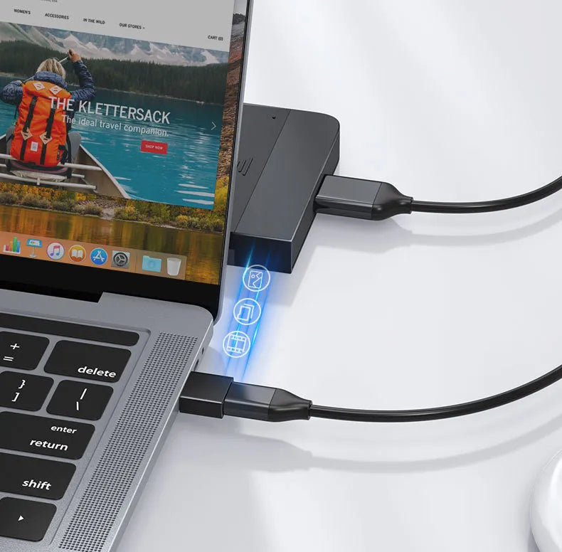 3x USB A auf USB C Adapter OTG USB-Stick ~ Samsung Xiaomi MacBook Buchse