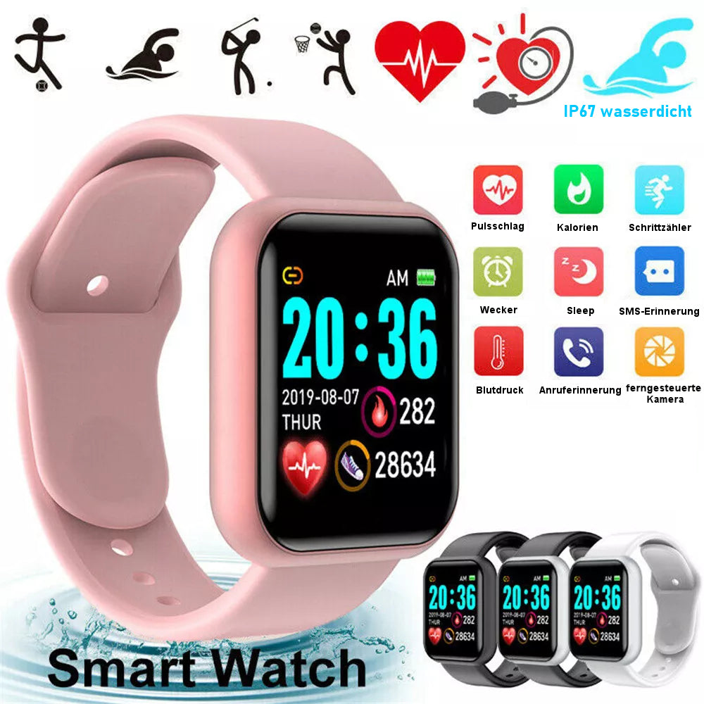 Neue Smart Sport Uhren Frauen Männer Fitness Armband Tracker Schritte Kalorien Gesundheit Monitor Bluetooth Armbanduhr Für Android IOS