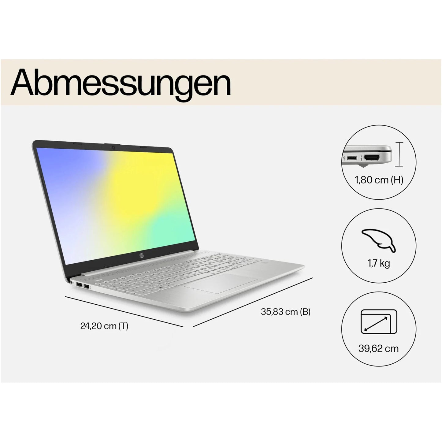 HP Notebook 15,6"│Intel Celeron N4120│8 GB RAM│512 GB SSD│Windows 11 Pro│MS Office 2021 Pro+
