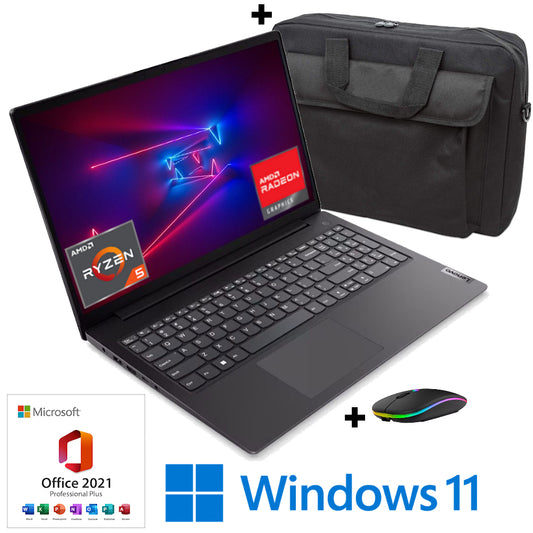Lenovo Notebook│15,6"│AMD Ryzen 5 7520U │ 8 GB RAM│512 GB SSD│Windows 11 Pro│MS Office 2021 Pro+